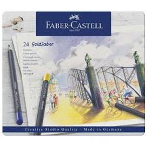 Picture of FABER CASTELL PENCIL COLOURS TIN X24